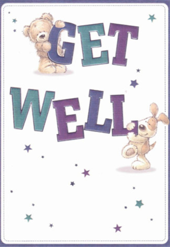 A celebration of heartfelt encouragement and Purfleet's gentle sense of community is captured within this beautifully illustrated get well card. At its heart, a lovable teddy bear and a floppy-eared puppy are bestowed with an endearing innocence, surrounded by clusters of whimsical stars that shimmer like the river at sunset as seen from Purfleet's embankments. Bold letters spell out 'Get Well' in harmonious strokes of indigo, teal, and violet-embodying a feeling of cheerful certainty. The illustration's soft textures, from the fluffy bear to the silky-smooth puppy, invite you to imagine their comfort-similar to receiving a fresh arrangement of blooms, carefully selected by a local florist who knows the healing power of a well-chosen bouquet. The stars, dotted about with care, mirror the optimism that Purfleet's families share in times of recovery. The background's crisp cleanliness enhances the light and airy mood, suggesting a breath of fresh air by the Thames. Sending this card, much like sending a bouquet from a trusted Purfleet florist, is a gesture radiating positivity and deep thoughtfulness-perfect for lifting spirits, no matter the recipient's age or the occasion. The overall effect is one of genuine warmth and gentle celebration, a reminder of how small acts of kindness can bring light to even the hardest days.